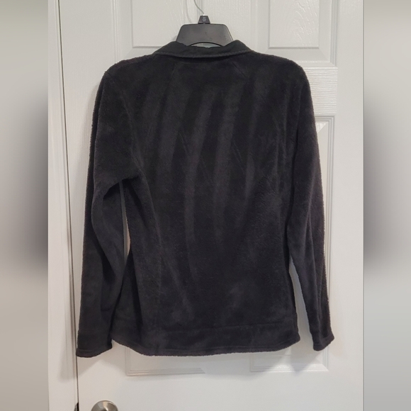 The North Face Black 1/4 Zip Pullover Soft Warm Sweatshirt Jacket Size Medium - Picture 8 of 11
